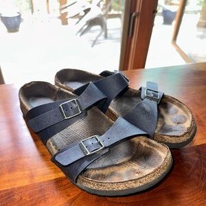 Birkenstock Arizona Slide Sandal in Navy Blue EU Size 42